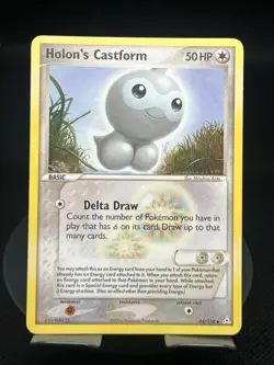 Pokemon TCG Holon’s Castform 44/110 Holon Phantoms Regular MP - Image 1