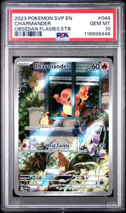 2023 POKEMON SVP EN-SV BLACK STAR PROMO #044 CHARMANDER PSA 10 - Image 1