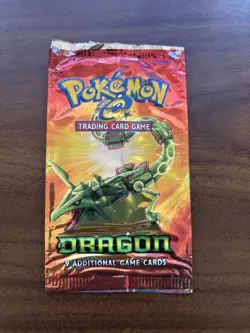 EX Dragon Booster Pack (EMPTY) - Rayquaza - Vintage - Pokemon TCG - Image 1