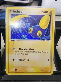 Pokemon TCG - Chinchou 52/115 EX Unseen Forces Exp. Stamp Holo NEAR MINT - Image 1