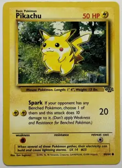 Pokemon TCG Pikachu Jungle 60/64 Regular Unlimited Common NM - Image 1