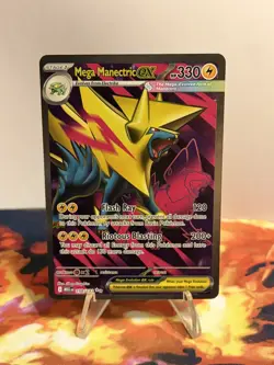 Pokemon TCG Mega Manectric ex 158/132 Me01: Mega Evolution Ultra Rare Holo NM - Image 2