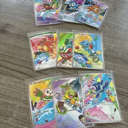 Lot 9 Cartes Pokemon Promo MEP 30 Ans Partenaire Partner Starters (2) - Image 1