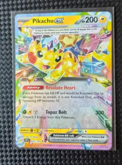 Pikachu ex 057/191 Double Rare Surging Sparks Pokemon Near Mint - Image 1