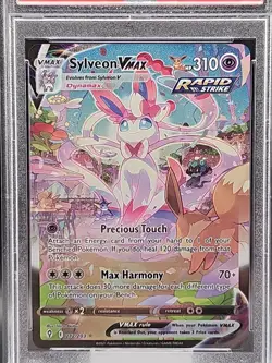 2021 POKEMON SWORD & SHIELD EVOLVING SKIES SECRET FULL ART/SYLVEON VMAX PSA 10 - Image 2
