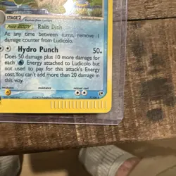 Ludicolo 7/100 Holo Rare Pokemon Sandstorm MP - Image 4