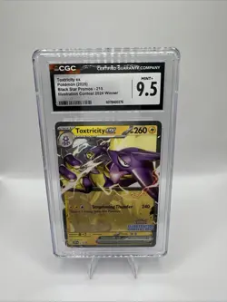Toxtricity EX SVP #215 Illustration Contest 2024 Promo Pokemon CGC 9.5 - Image 1
