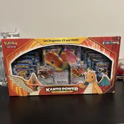 Pokemon TCG XY Evolutions Kanto Power Collection Box Dragonite Pidgeot EX Sealed - Image 1