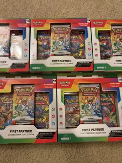 Pokemon First Partner Illustration Collection Sealed Lot Of 7 boxes! - Image 3