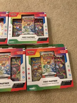 Pokemon First Partner Illustration Collection Sealed Lot Of 7 boxes! - Image 4