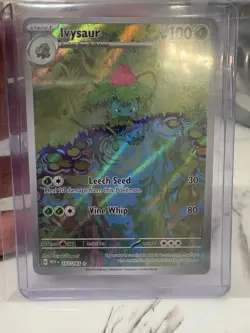 Pokemon Ivysaur Illustration Rare Holo 167/165 Scarlet & Violet 151 100 HP - Image 1