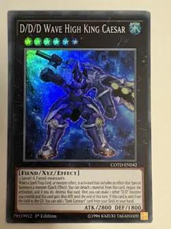 YUGIOH- D/D/D Wave High King Caesar - COTD-EN042 - Super Rare - 1st Edition - Image 1