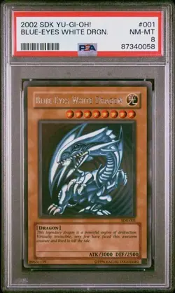 PSA-8 Unlimited Blue-Eyes White Dragon SDK-001 YUGIOH! - Image 1