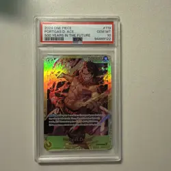 One Piece Portgas D. Ace OP07-119 SEC Secret Rare PRB02 EN PSA 10 GEM MINT - Image 1