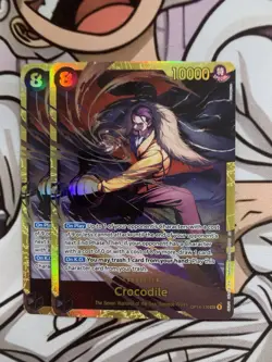 2x Crocodile OP14-120 Secret Rare The Azure Sea's Seven One Piece TCG English NM - Image 1