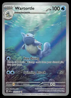 Pokemon Cards Wartortle 171/165 151 Illustration Rare NM - Image 1