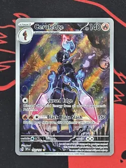 Pokemon TCG Ceruledge Illustration Rare Holo Card Sv08: Surging Sparks 197/191 - Image 1