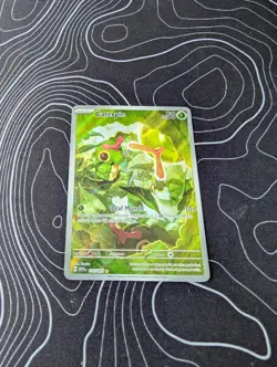 Pokemon TCG Caterpie 172/165 Scarlet & Violet 151 Holo Illustration Rare Card NM - Image 1