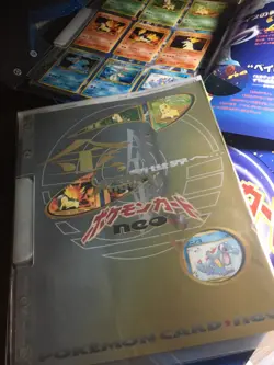 1999 POKEMON NEO GENESIS PREMIUM FILE 1 BINDER 9 CARD JAPANESE HOLO PROMO SEALED - Image 1