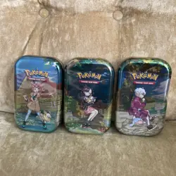Pokemon Cards TCG Crown Zenith Mini Tins X3 New Sealed 6 Booster Packs Lot - Image 1