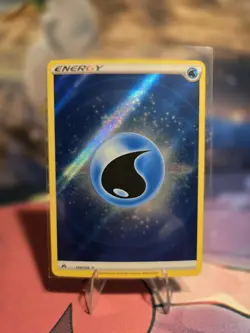 Pokemon Water Energy Crown Zenith Full Textured Holo Card 154/159 NM - Image 1