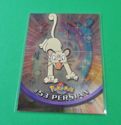 Pokemon Topps Holo #53 Persian TV Animation Edition Blue Logo Card - Image 1