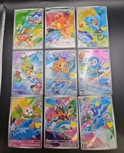 Pokemon 2026 First Partner Illustration Collection Series 1 Promos Set 9 Cards - Image 1