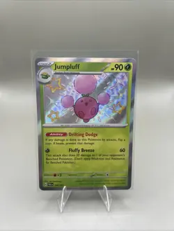 Pokemon TCG Jumpluff 098/091 Sv: Paldean Fates Shiny Rare Card NM Condition - Image 1