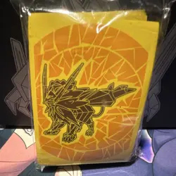 Pokemon Solgaleo Yellow Black Card Sleeves for Pokemon TCG - Image 1