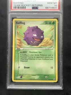 Pokemon Cards: EX Team Rocket Returns Common: Koffing 61/109: PSA 10 - Image 2