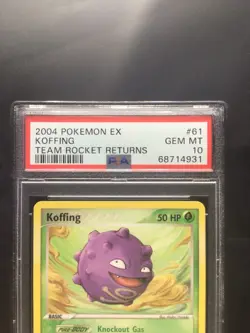 Pokemon Cards: EX Team Rocket Returns Common: Koffing 61/109: PSA 10 - Image 3