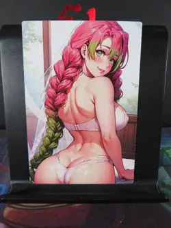 Mitsuri Kanroji Demon Slayer Custom Art Card NM Anime Sexy Waifu CCG Collectible - Image 1