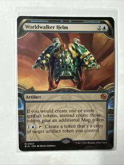 Worldwalker Helm (Showcase) Outlaws of Thunder Junction: the Big Score Regular - Image 1