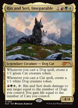 Rin and Seri, Inseparable MTG Everyone's Invited Secret Lair Mythic NM x1 -Magic - Image 1