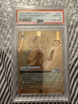 Gadget Hackwrench Enchanted PSA 10 2024 Disney Lorcana En 6-Azurite Sea #217 - Image 1