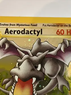 Aerodactyl 1/62 Fossil Prerelease 1st Edition Holo Rare Pokemon Card LP - Image 3