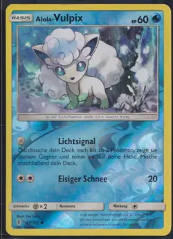 Pokemon - Alola-Vulpix 21/145 Reverse Holo- Stunde der Wachter - Deutsch - EX - Image 1