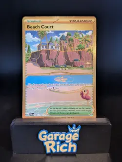 Beach Court 263/182 Gold Hyper Rare - SV04: Paradox Rift Pokemon TCG NM+ - Image 1