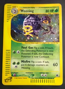 Pokemon card - Weezing 32/165 Expedition set Holo Rara - eng - no Shining - Image 1