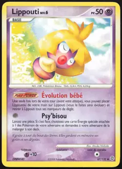 Carte Pokemon Lippouti 67/132 Merveilles Secretes Francais - Image 1