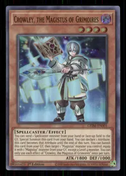 Yugioh Crowley, the Magistus of Grimoires #GEIM-EN001 Genesis Impact LP - Image 1