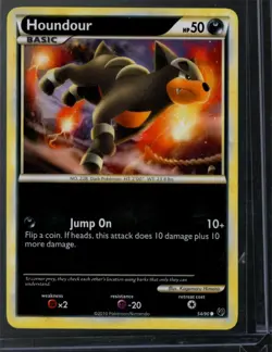 Pokemon Card Houndour 54/90 Regular Undaunted NM - Image 1