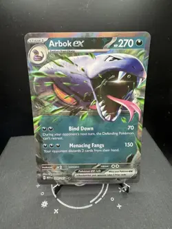 Pokemon TCG SV 151 Arbok EX 024/165 Double Rare Holo NM! - Image 1