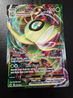 CELEBI VMAX 008/198 HOLO RARE VMAX CHILLING REIGN POKEMON NM/M - Image 1