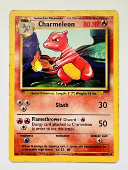 ✨ Charmeleon & Charmander Base Set Pokemon Unlimited - See Description - Image 3