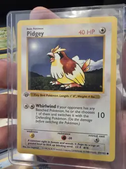 Pokemon Pidgey 1st Edition Shadowless Base Set 57/102 NM - Image 1