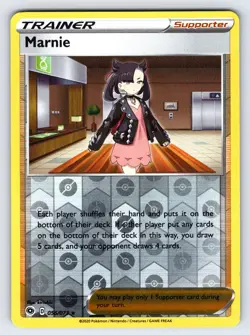 Marnie 056/073 2020 Champions Path Pokemon Card Reverse Holo Rare Trainer Lp/Vlp - Image 1