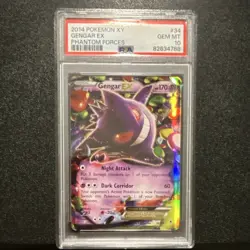 Pokemon Gengar EX 34/119 XY Phantom Forces Ultra Rare Holo PSA 10 - Image 1
