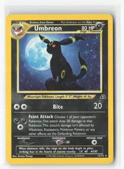 #Umbreon (13) #13/75 Holo Rare,Holo Lightly played Pokemon - Image 1