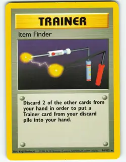 Item Finder - 74/102 Base Set - Pokemon TCG - 1999 - Image 1